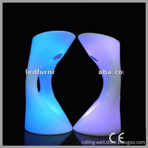Battery Operated LED Bar Stool/High Round Stool for Bar/Glowing LED Bar Stools